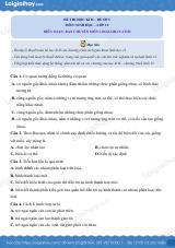 Đề số 5 – Đề kiểm tra học kì 2 – Sinh 12